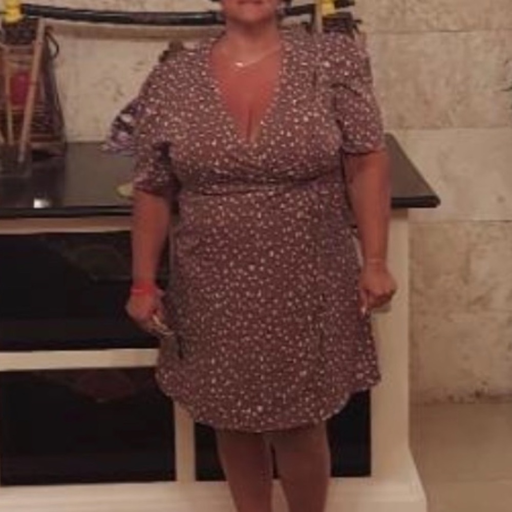 Pretty purple light weight summer dress